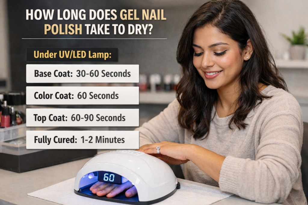 how long do gel nail polish take to dry