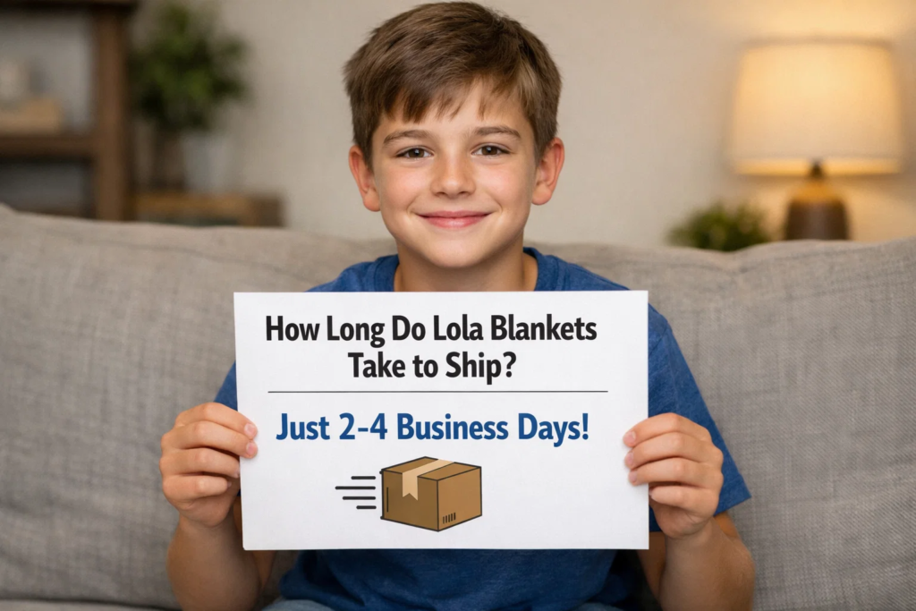 how long do lola blankets take to ship