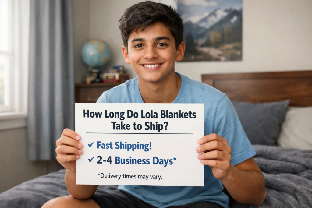 how long do lola blankets take to ship