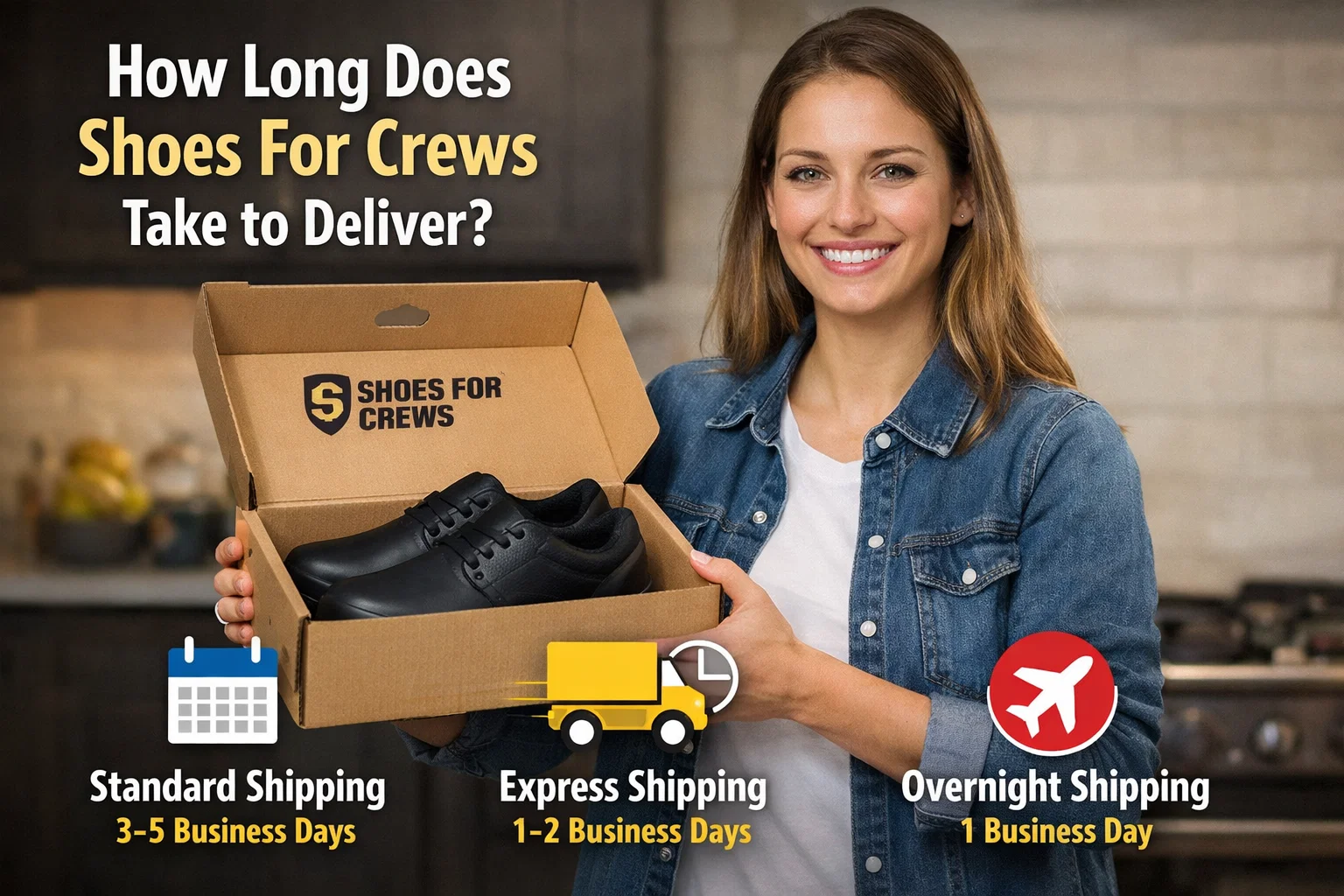 how long do shoes for crews take to deliver