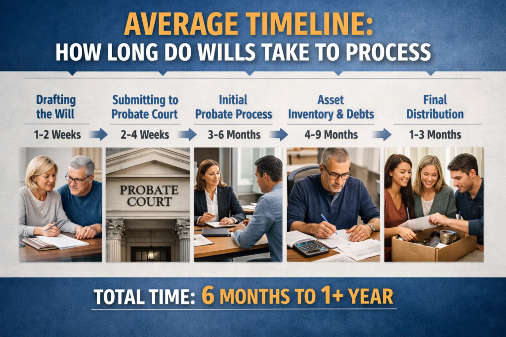 how long do wills take to process
