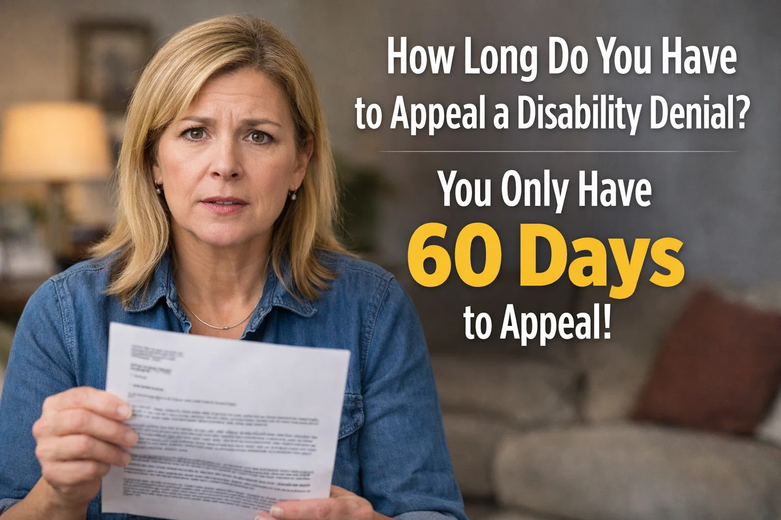 how long you have to appeal a disability denial