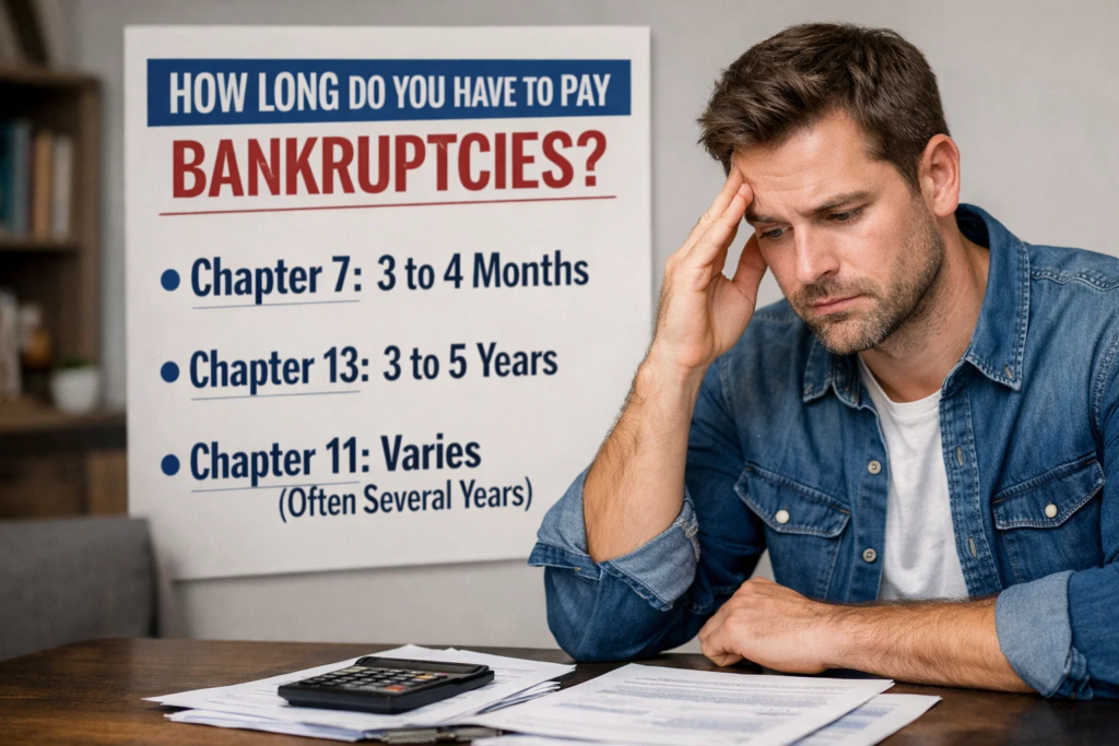 how long do you have to pay bankruptcies