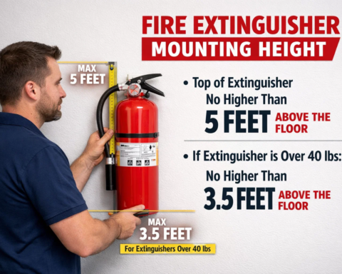 how do fire extinguishers need to be mounted