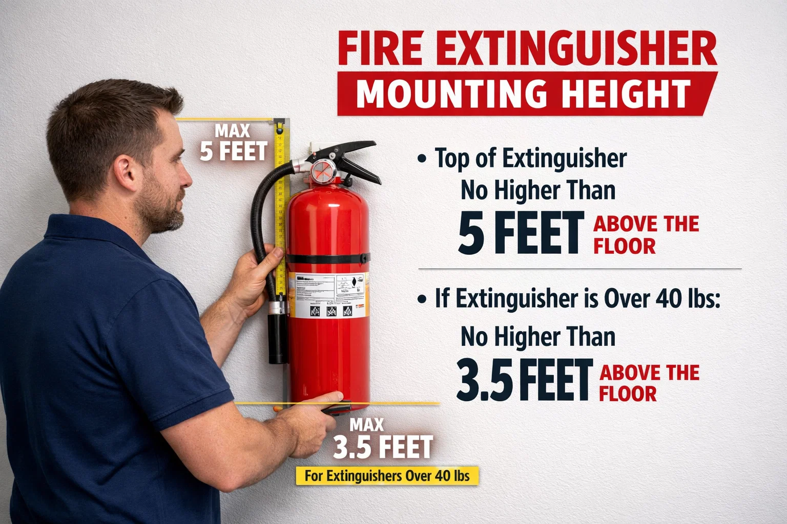 how do fire extinguishers need to be mounted