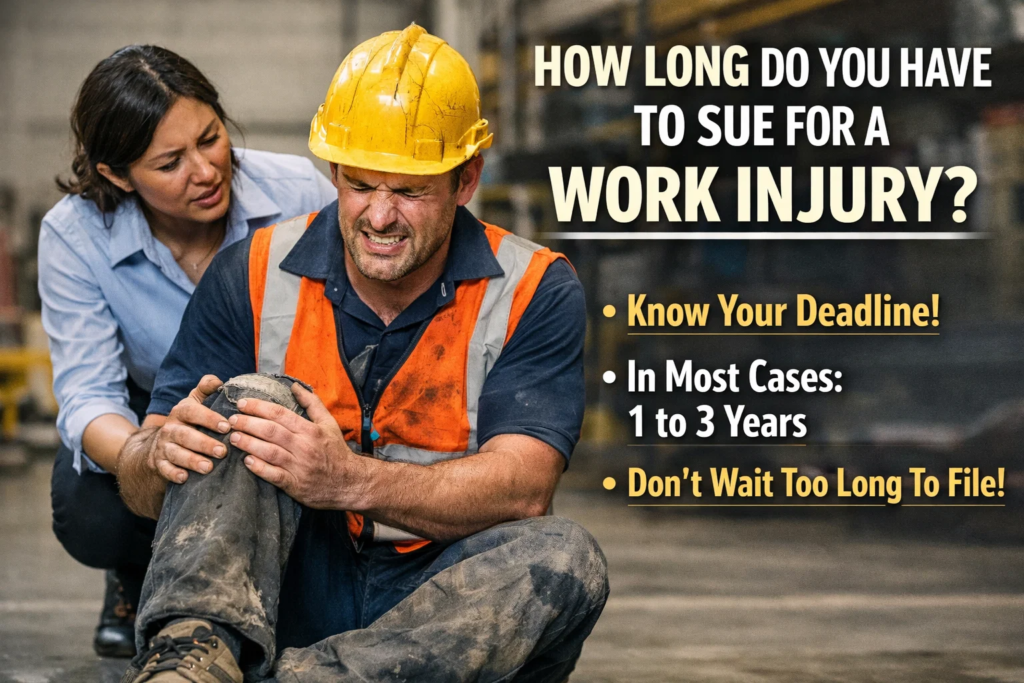 how long do you have to sue for work injury