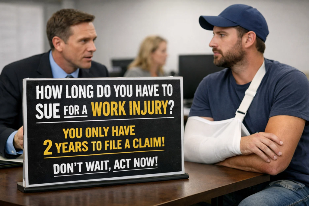 how long do you have to sue for work injury