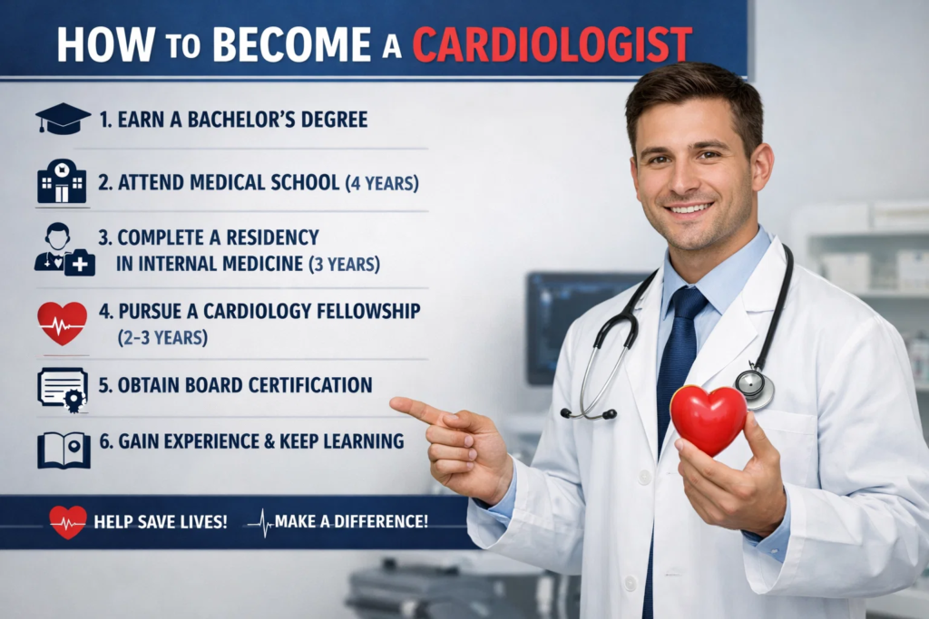 how to become a cardiologist