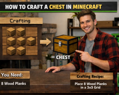 how to craft a chest in minecraft