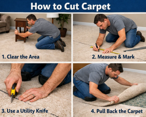 how to cut carpet