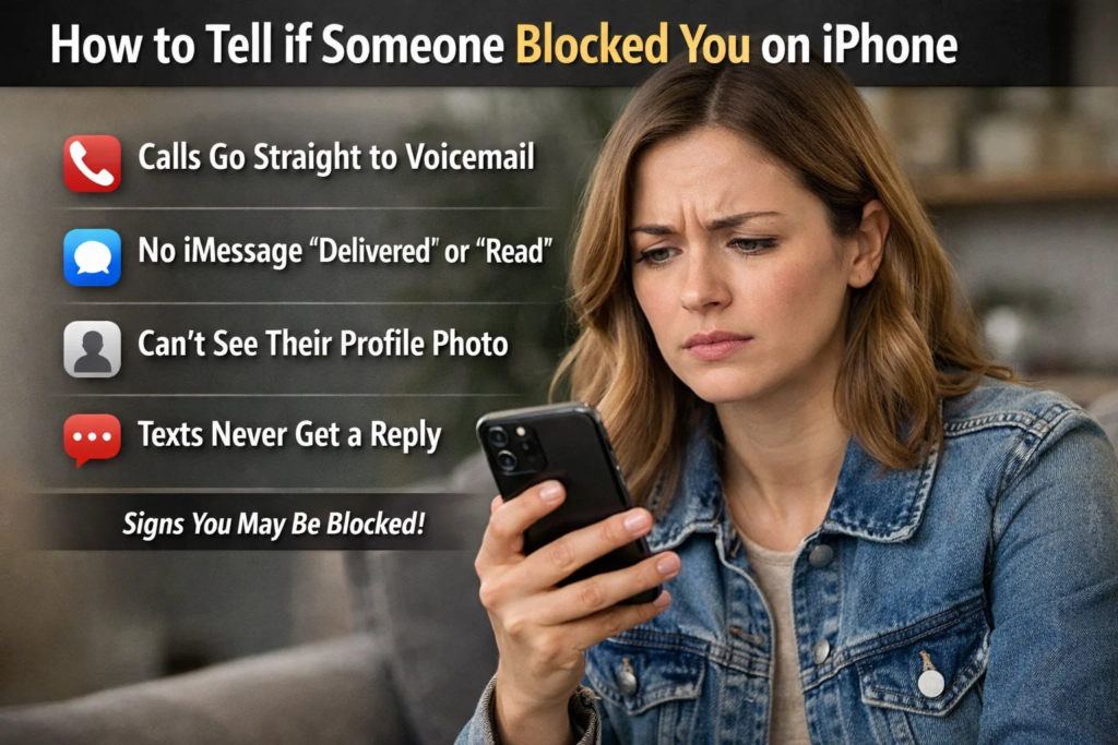 how to tell if someone blocked you on iphone